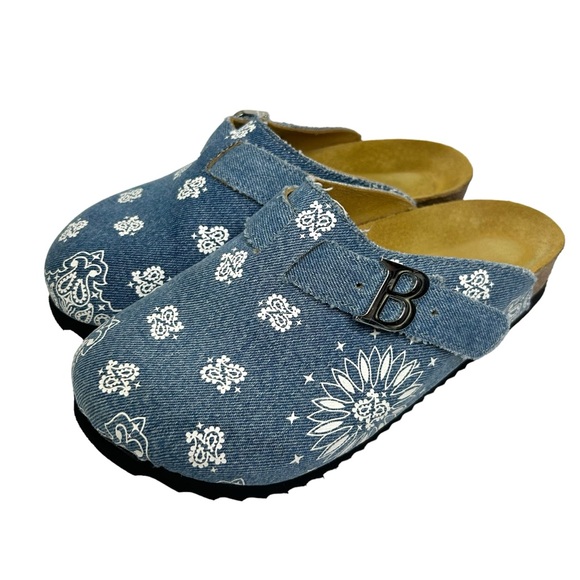 Bravest Studios Denim Tokyo Paisley Mule Clogs - Picture 4 of 12
